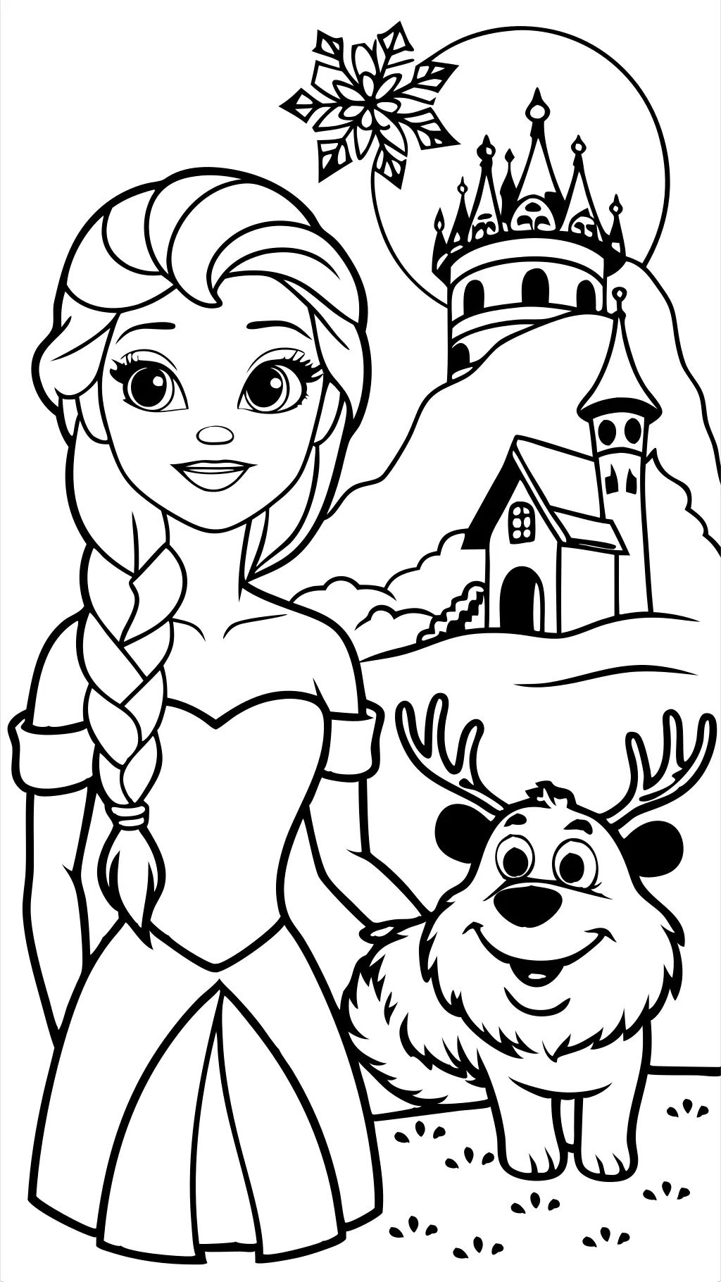 frozen coloring pages